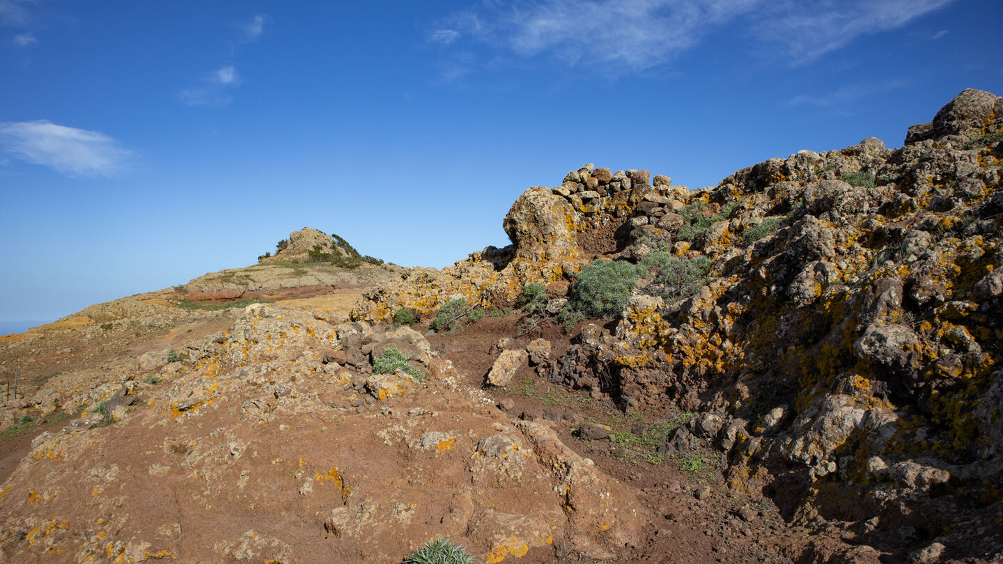 Wanderroute mit Blick auf den Roque de la Cruz