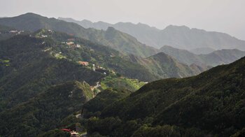 Blick vom Mirador Pico del Inglés über das Anaga-Gebirge auf Teneriffa