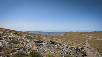 Blick zum Ausgangspunkt bei Alto del Chorrillo