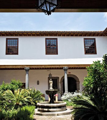 der Patio des Casa Salazar in La Laguna