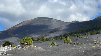 Aschefeld am Vulkan Tajogaite auf La Palma