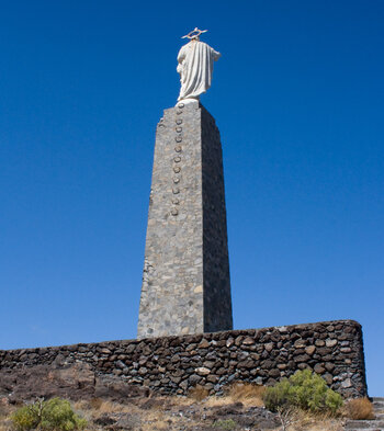 das Monumento al Sagrado Curazón de Jesús oberhalb von San Sebastián de La Gomera