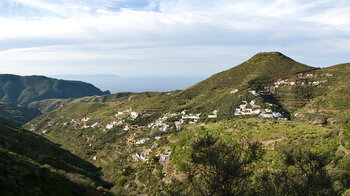 Blick auf den Ort Artenara auf Gran Canaria