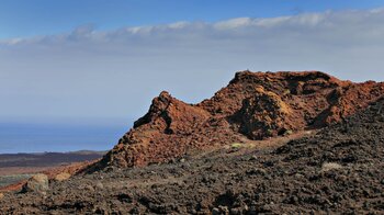 eine bunte Vulkanlandschaft überzieht die Halbinsel der Punta de la Orchilla auf El Hierro