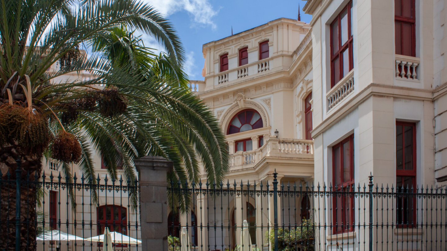 der Aussenbereich des Palacete Rodríguez Azero in La Laguna