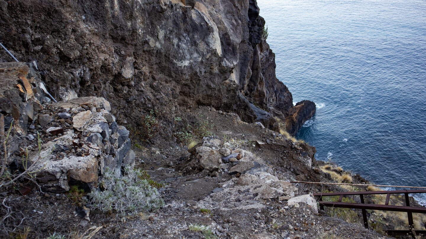 steile Abwanderung in die Jurado-Schlucht