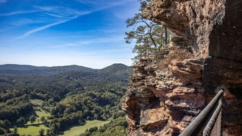 Blick aus der Soldatenhütte auf den Pfälzer Wald