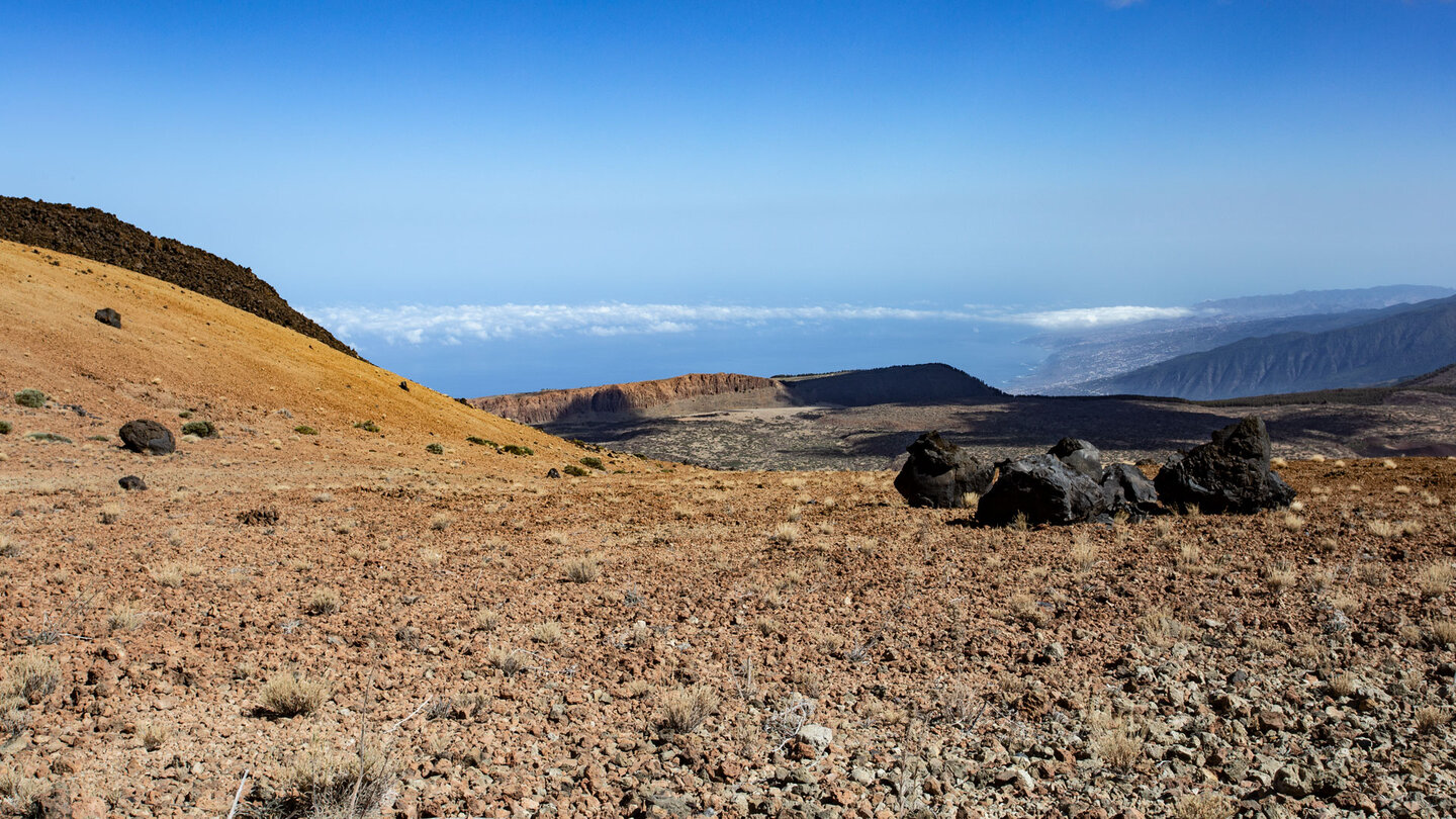 Blick über La Fortaleza bis zum Valle de Orotava