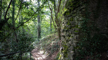 Gemäuer der Burgruine Alt-Eberstein