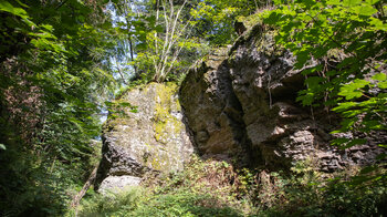 imposante Felsformationen in der Wolfsschlucht