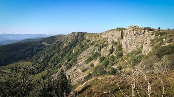 Blick vom Soultzeren Eck zum Taubenklangfelsen