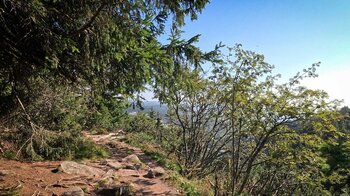 Wanderroute oberhalb des Lac Blanc