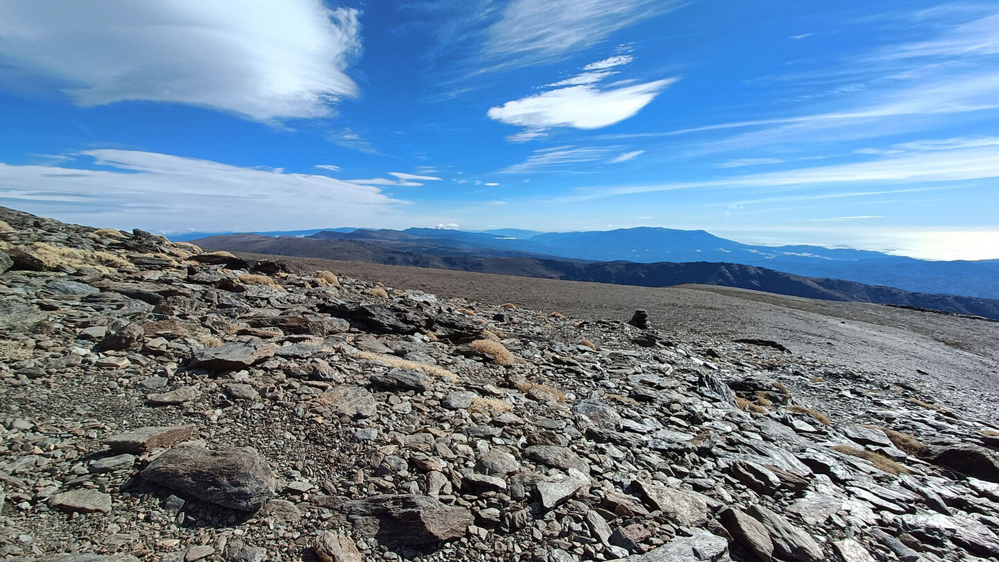 Aufstiegpfad am Mulhacén II oder Chico Mulhacén - Parque Nacional de Sierra Nevada