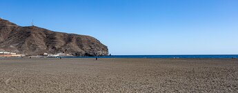 der weite Strand von Gran Tarajal auf Fuerteventura