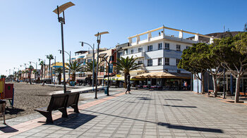 Restaurants an der Strandpromenade von Gran Tarajal auf Fuerteventura