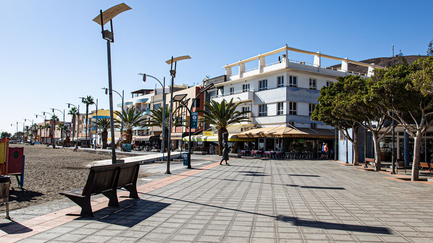 Restaurants an der Strandpromenade von Gran Tarajal auf Fuerteventura