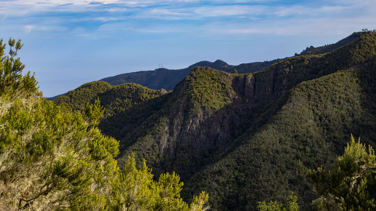 Blick über die Schluchten am Monte del Agua