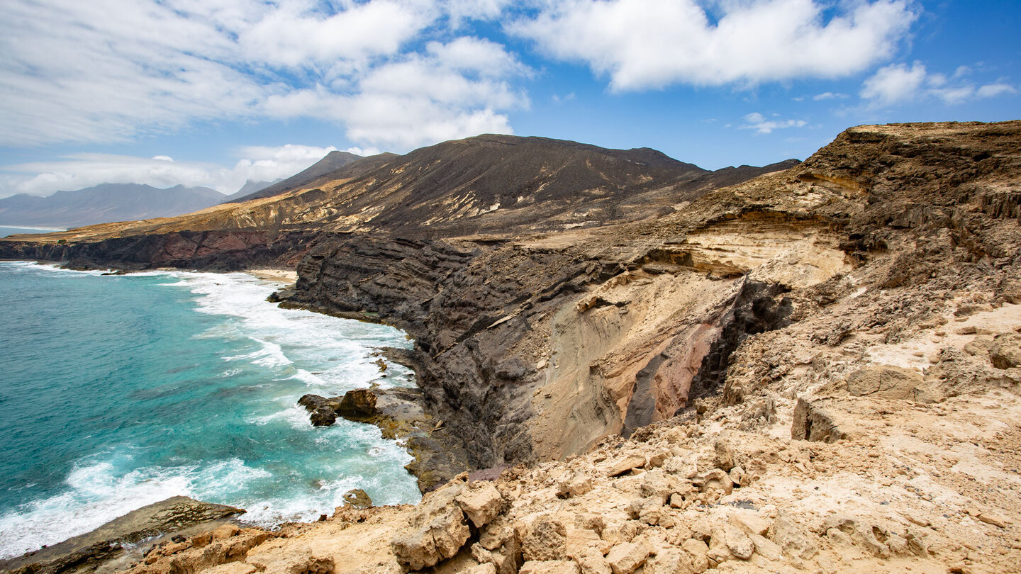 die Steilküste entlang der Wanderung bei der Punta Junquillo