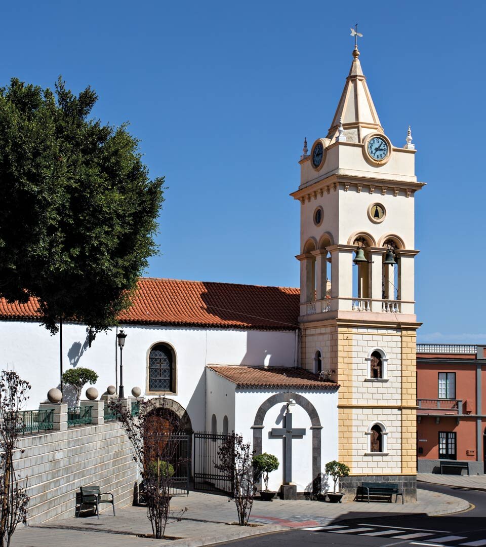 die Kirche San Juan Degollado in Arafo im Süden Teneriffas