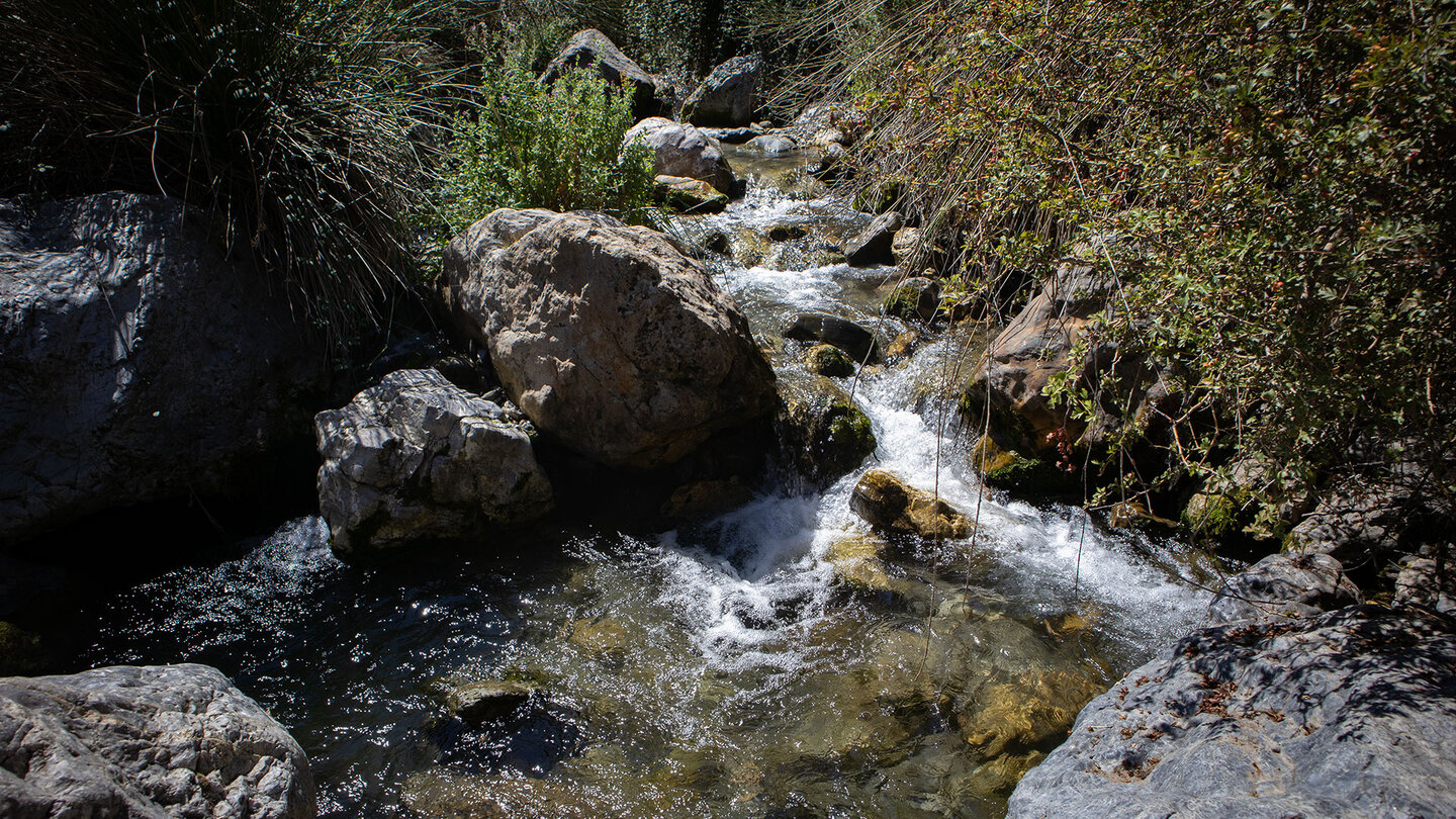 wildromantischer Bachlauf des Río Monachil