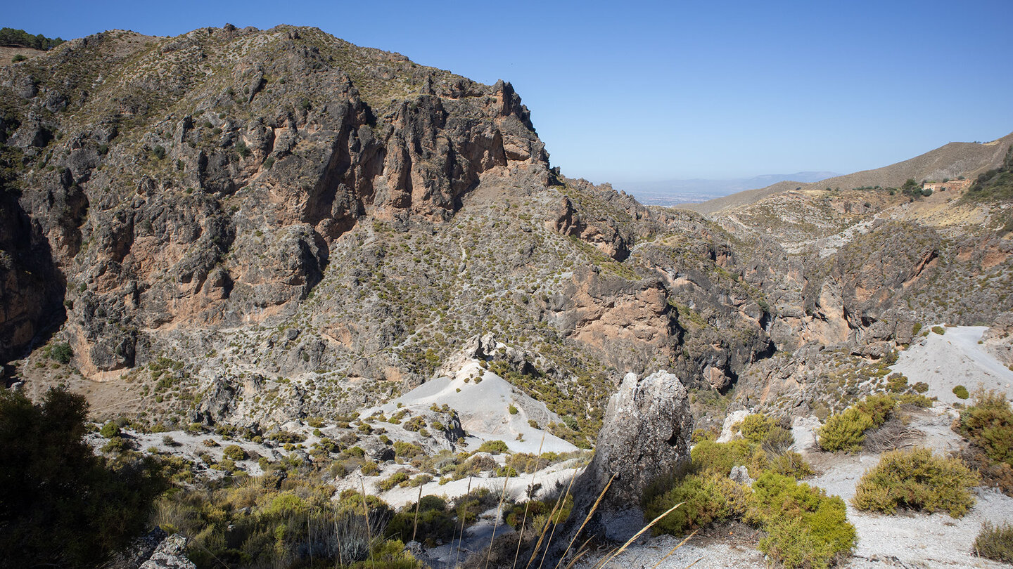 der Camino de la Solana im Erosionsgebiet mit Dolomitsand