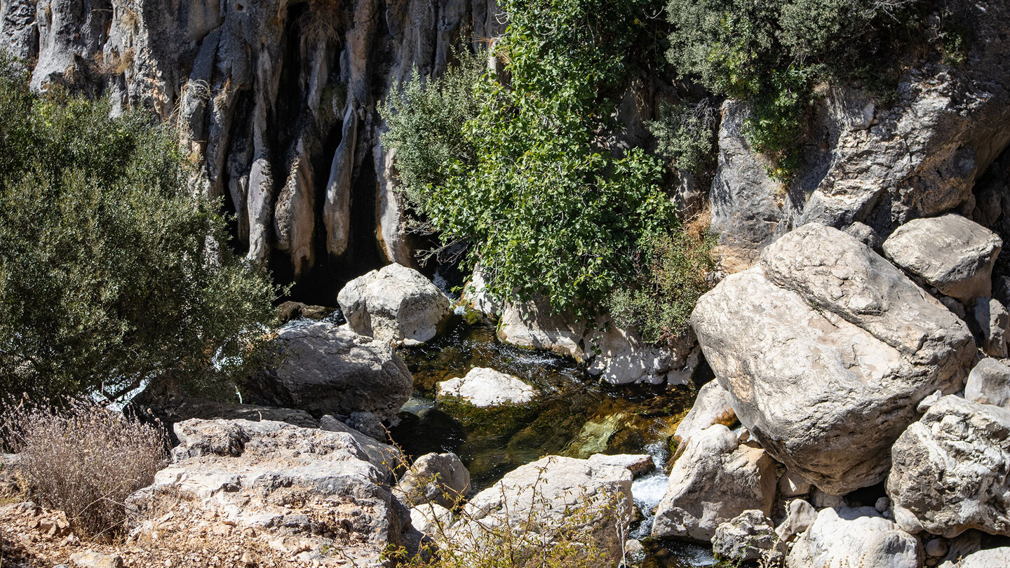 Austritt des Río Castril aus dem Karstgestein