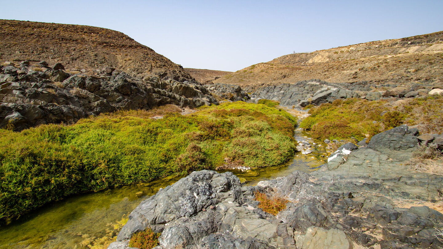 Wanderung entlang des Wasserlaufs durch die Molinos-Schlucht