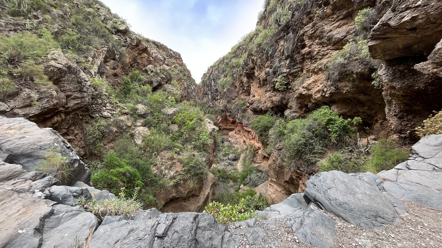 Einblick in die Schlucht Barranco del Rey nach Norden