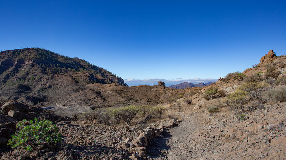 Blick vom Wanderweg zum Montaña de Tauro