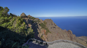 Blick vom Aussichtspunkt Mirador Ermita del Santo auf La Gomera