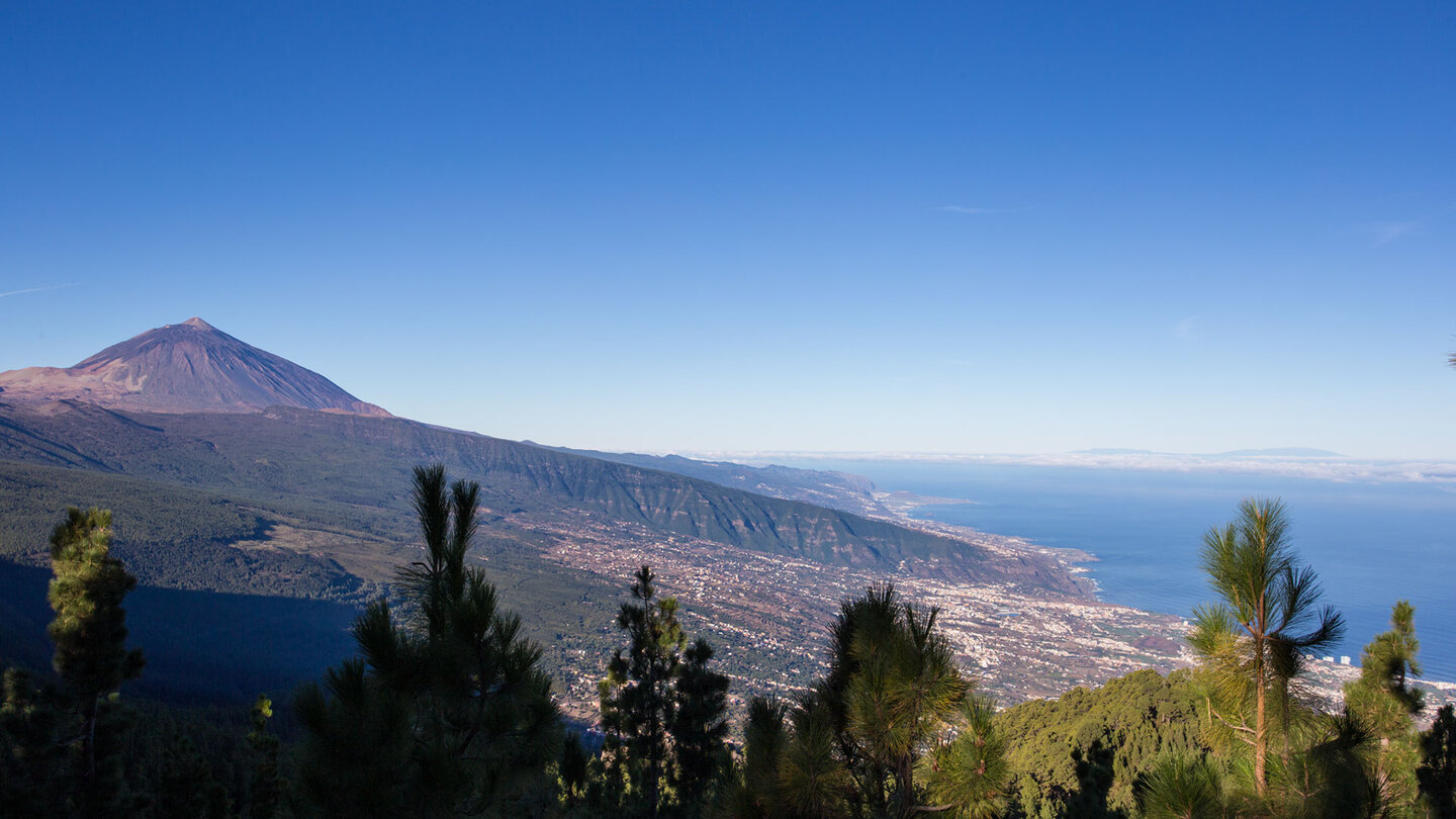 Blick vom Mirador de Chipeque zum Teide