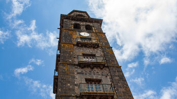 der Glockenturm der Iglesia de la Concepcíon in La Laguna