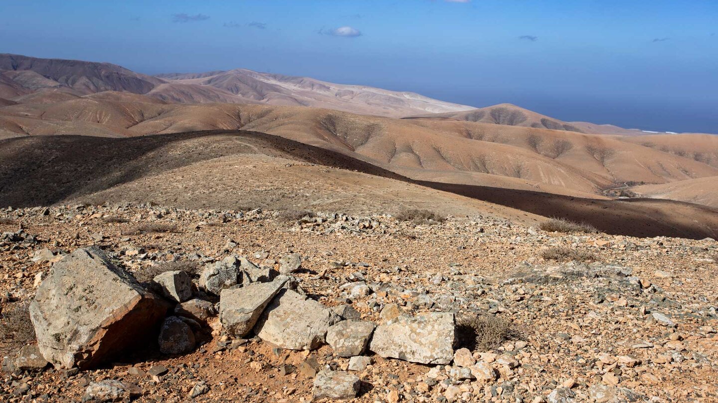 Ausblick auf die Sandwüste im Westen Fuerteventuras