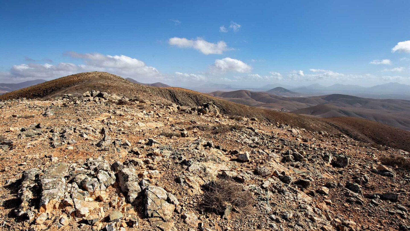 Blick über die Berglandschaft im Nordwesten der Insel Fuerteventura