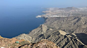 Blick vom Roque Faneque auf Agaete