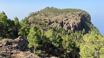 wandern am Felsplateau des Roque Faneque