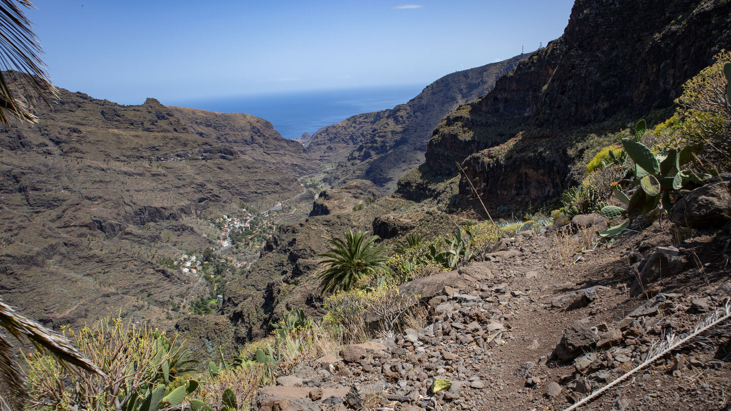 Ausblicke entlang der Wanderung bis Playa de Santiago auf den Atlantik