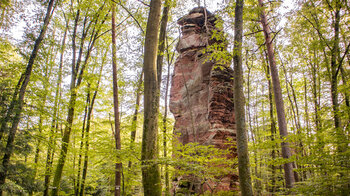 der Grenzturm Windsteinerfels an der Wanderroute