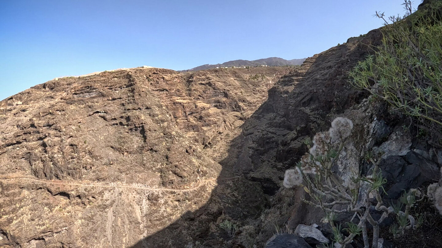 Felswände im Barranco del Jurado