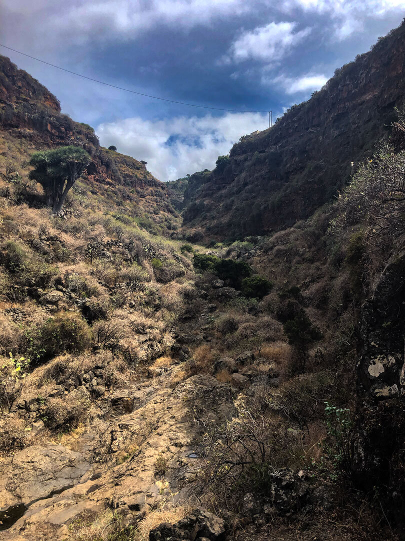 Bachbett im Barranco de la Luz