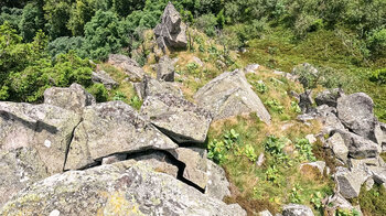 Ausblick auf die Spitzenfelsen