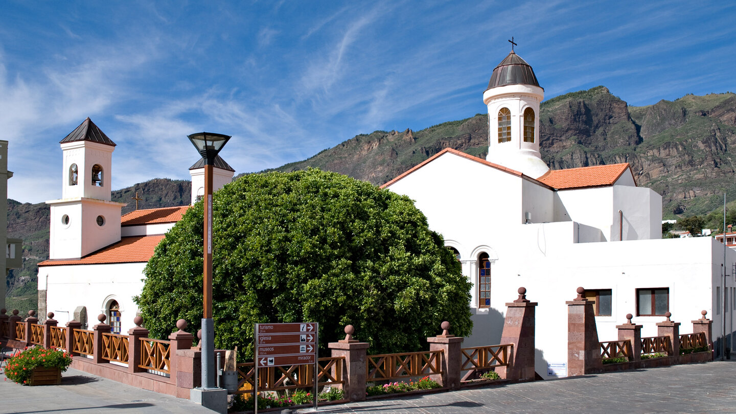 die Kirche Parroquia de Nuestra Señora del Socorro in Tejeda auf Gran Canaria