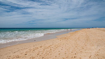 der weite Playa de Jandia bei Morro Jable auf Fuerteventura