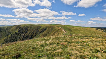 Blick vom Le Hohneck entlang der Route des Crêtes