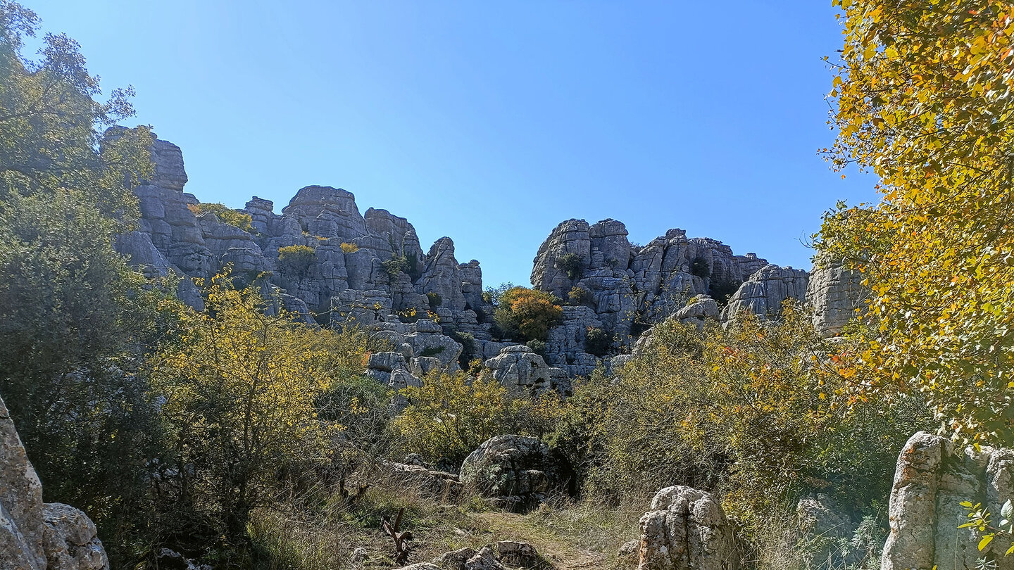 Landschaft im Naturschutzgebiet Paraje Natural Torcal de Antequera