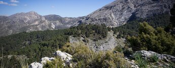 Das Bergpanorama der Sierra de Tejeda vom Sendero SL-A 124 Das Bergpanorama der Sierra de Tejeda vom Sendero SL-A 124