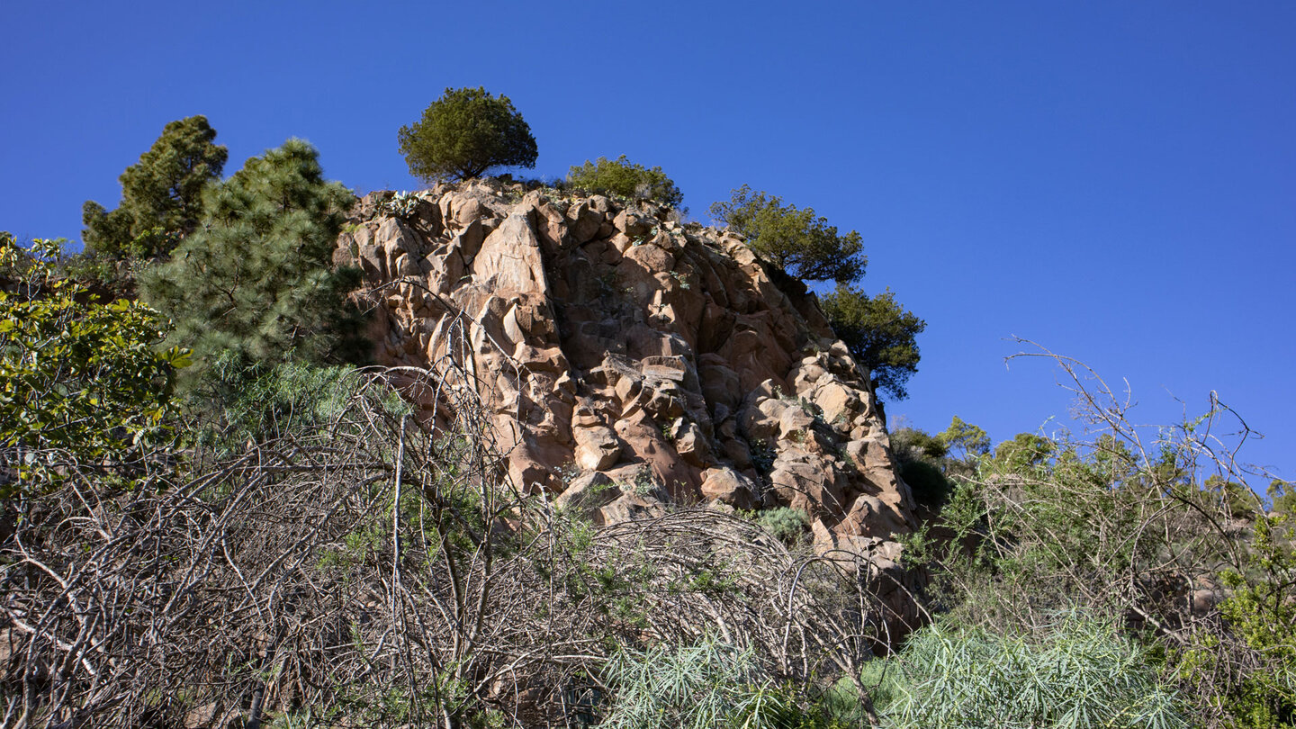 Felsformation oberhalb der Schlucht