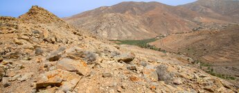 Blick auf den Barranco de las Peñitas vom Mirador del Risco de las Peñas auf Fuerteventura