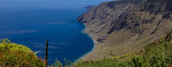 das Monumento Natural de las Playas vom Mirador de Isora auf El Hierro