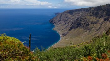 das Monumento Natural de las Playas vom Mirador de Isora auf El Hierro